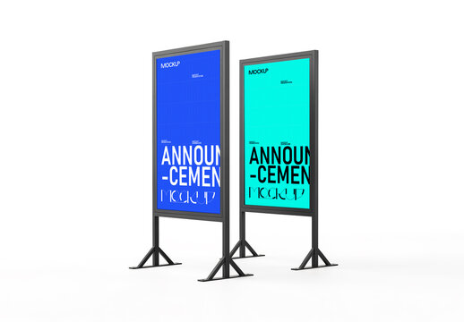 Stand Billboard Mockup