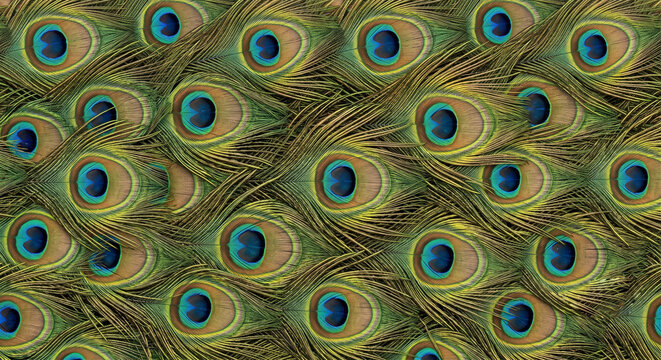ose up of beautiful peacock feathers pattern