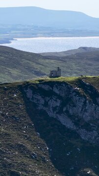 Aerial view of Horn Head in County Donegal, Ireland