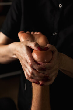 Relaxing Wellness Massage for a Man in a Serene Medical Office Setting