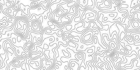 Abstract elegant geographic contour line background, layered contour rings forming hills and valleys, for brochure, cover and digital design. © Robia