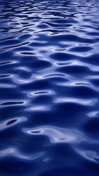 Deep Blue Water Ripples Background Generative AI