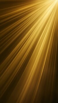 Cinematic Golden Light Rays Background Generative AI