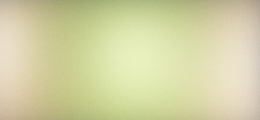 Obraz premium Abstract gradient pistachio green and cream background with grain noise texture