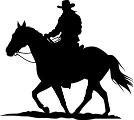Naklejka premium Collection of classic cowboy and western themed icons isolated on transparent background.Collection of classic cowboy and western themed icons isolated on transparent background