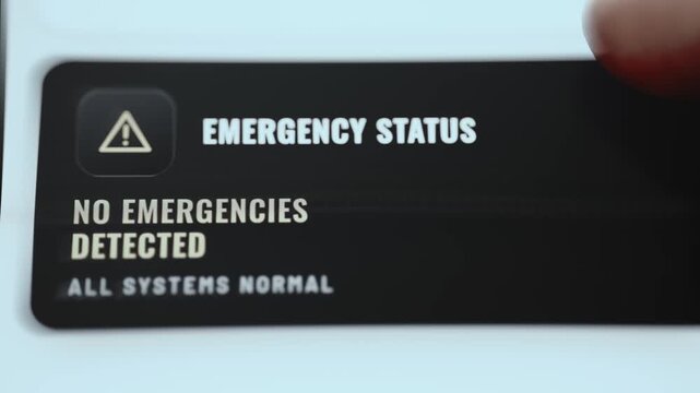 emergency status reports all submarine systems normal