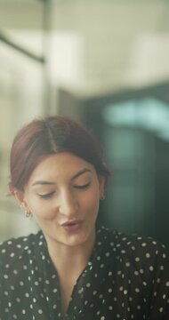 Working and communicating via video call on a computer
