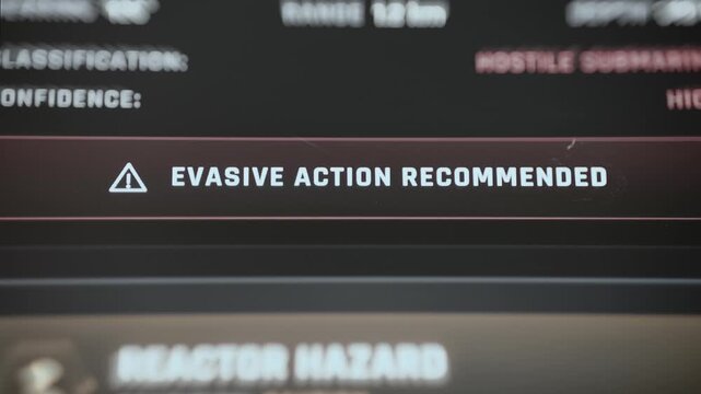 evasive action recommended during hostile submarine encounter