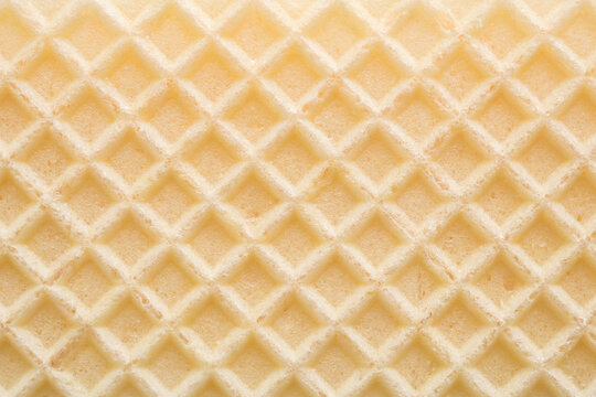 Crispy Golden Wafer Biscuit Surface Texture Background