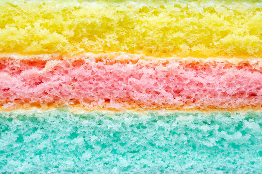 Colorful Rainbow Layer Cake Texture Background