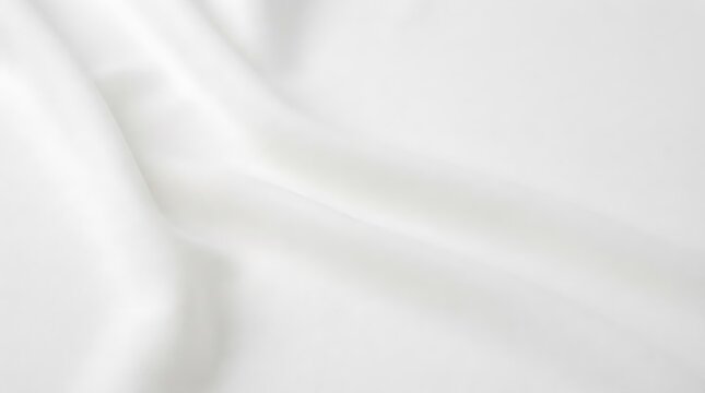 Soft white sheer fabric texture close-up for elegant seamless backdrop or design material