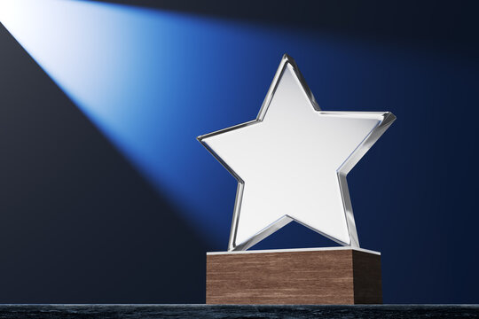 Star award trophy symbolizing success and excellence