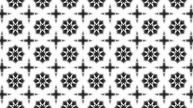 Floral seamless pattern loop animation. Endless video background. Floral pattern design motion background animation with gently radiating flower petals. Full HD and looping