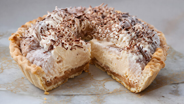 Frozen Root Beer Float Pie Features Delicate Ice Crystal Finish With Smooth Vanilla Interior And Crisp Pastry Base