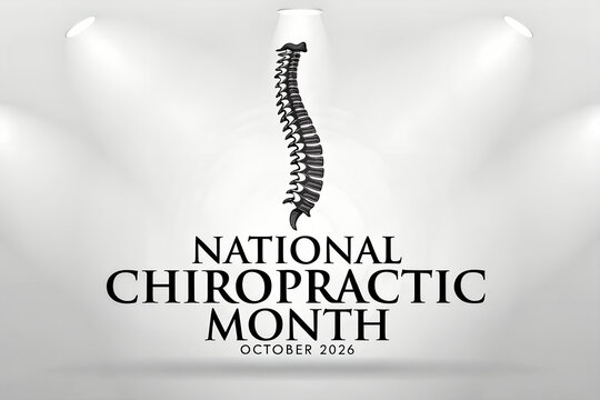 National chiropractic month october 2026 spinal health awareness graphic