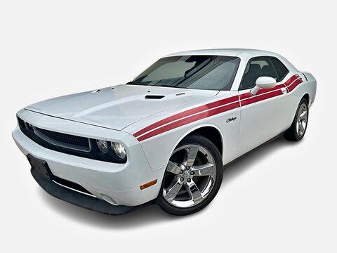 Dodge Challenger R/T muscle car isolated on white