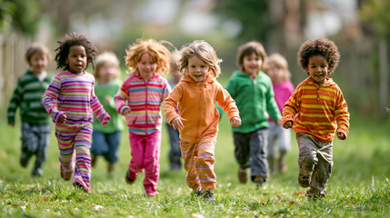 Fototapeta premium children_having_fun_in_park