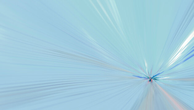 Abstract digital art showing radial light burst with blue tones