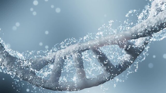 3D dynamic DNA double helix structure plays in a loop