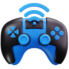 Smart Wireless Gaming Controller 3D Illustrations © fyndertype