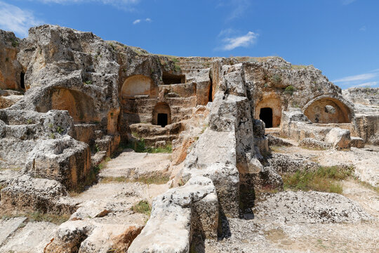 Turkey, Anatolia, South East Anatolia, Adiyaman Province, Adiyaman, Necropolis of Perrhe