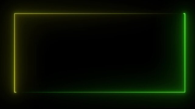 Neon abstract rectangle shape line animation.abstract glowing neon rectangle border. Neon abstract rectangle shape line animation.abstract glowing neon rectangle border. neon border frame,