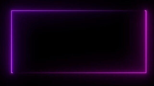 Neon abstract rectangle shape line animation.abstract glowing neon rectangle border. Neon abstract rectangle shape line animation.abstract glowing neon rectangle border. neon border frame,