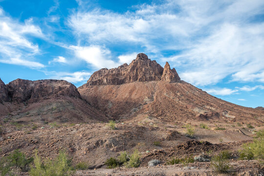 An overlooking view of nature in Yuma, Arizona