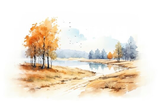 Landscape outdoors painting scenery.