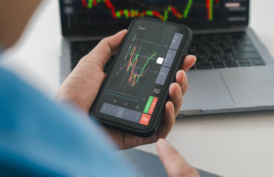 Business people with stock market chart financial trading, online investment, stock exchange analysis, market trends, real-time trading data, forex and crypto trading economic forecasting tool