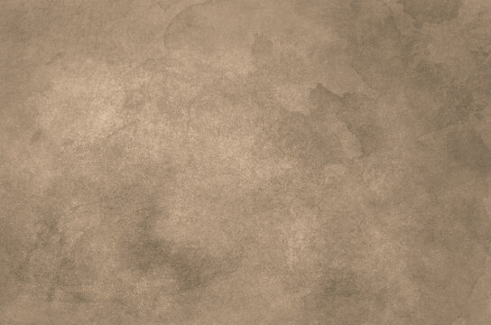 Brown abstract background in watercolor