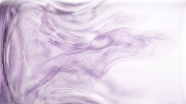 Translucent Lavender Glass Haze Blending into White, Minimal Abstract Background