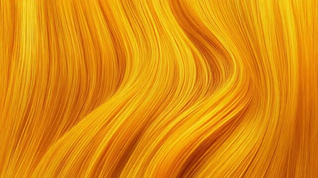 Close-up of flowing vibrant orange-yellow textured strands