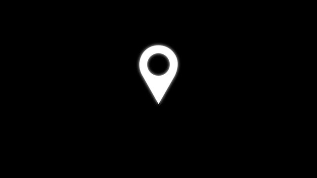 Map pointer icon set with location pins for navigation and map markers.
