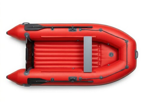 Inflatable boat on white background isolated on white background