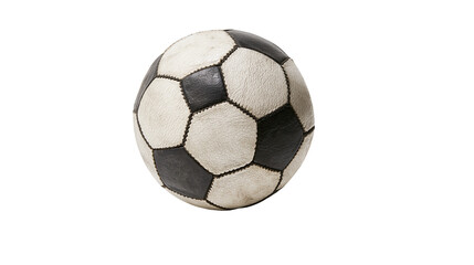 Obraz premium Classic black and white soccer ball with stitched panels