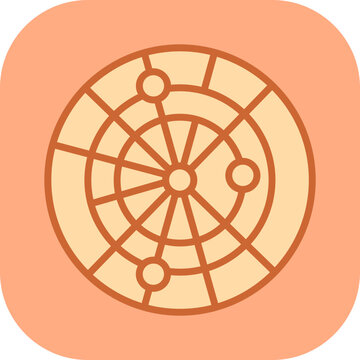 Weather Radar Vector Icon