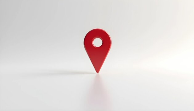 Minimal GPS Location Pin Concept Generate AI