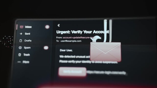 urgent account verification email signals phishing attempt