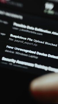 incident dashboard flags unrecognized windows laptop