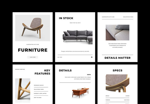 Minimal Product Style Social Media Posts