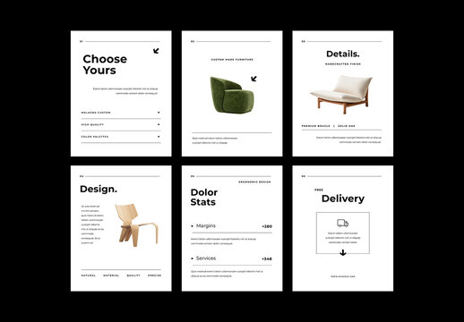Minimalist Social Media For Product Presentation