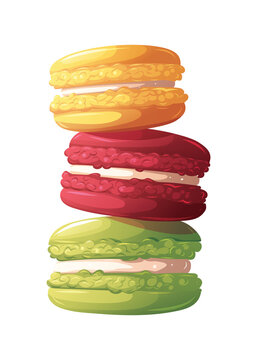 stack of colorful macaroons