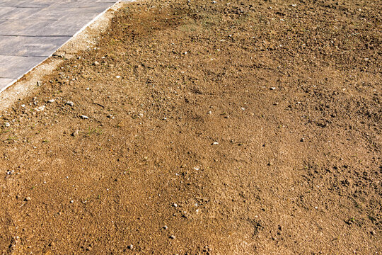 Dirty dry sand ground pattern background outside