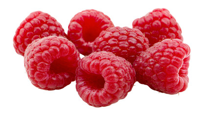 Group of fresh ripe raspberries close-up © Uxia