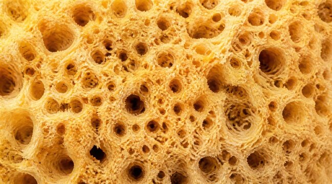 Natural sea sponge showing intricate macro porous organic texture