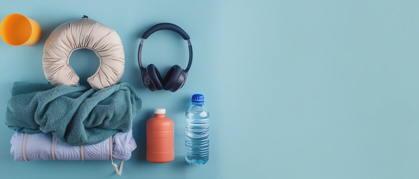 Travel essentials for a comfortable journey.