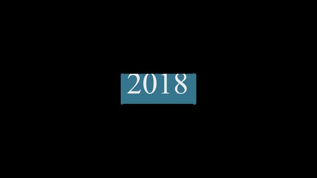 Year Scrolling from 2010 to 2021 on Black Background. Countdown Date Roller, Seamless Looping Motion Graphic , History, Technology, New Year scroll and Business 4k video.