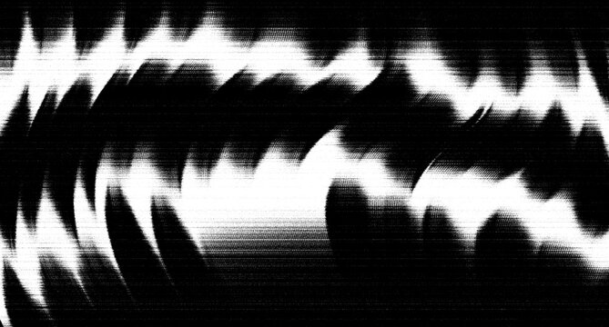 Abstract Grunge Black and White Noise Texture Background with Scanlines and Scratch Effect"