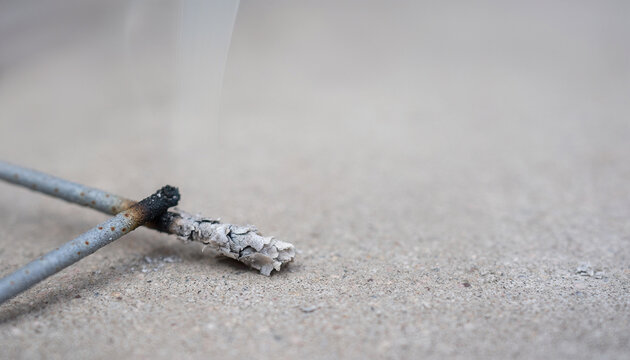Spent Sparkler Stick After New Year Celebration